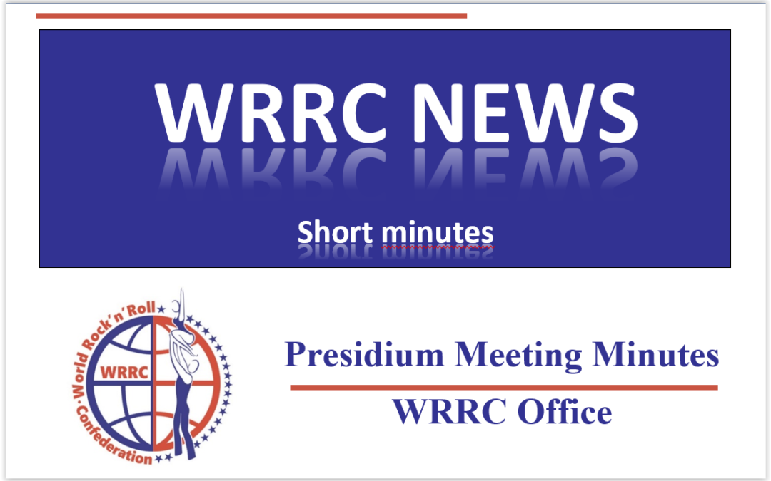 Short Minutes from the Presidium Meeting, 16.09.2022
